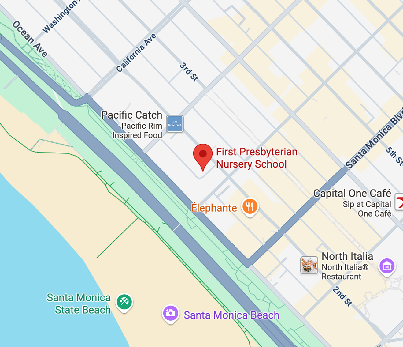 Santa Monica, CA Map